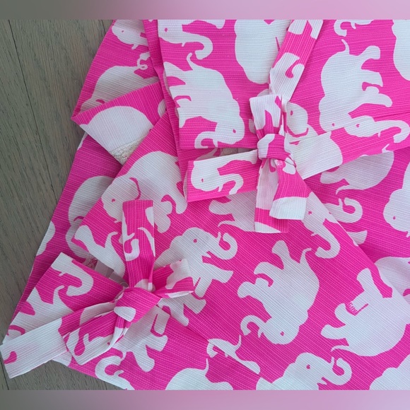 Lilly Pulitzer Hot Pink & White Elephant Print Sleeveless Sheath Dress Size 0. - Picture 11 of 15